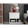 Hanah Home Yasso Mesilla de Noche Blanca